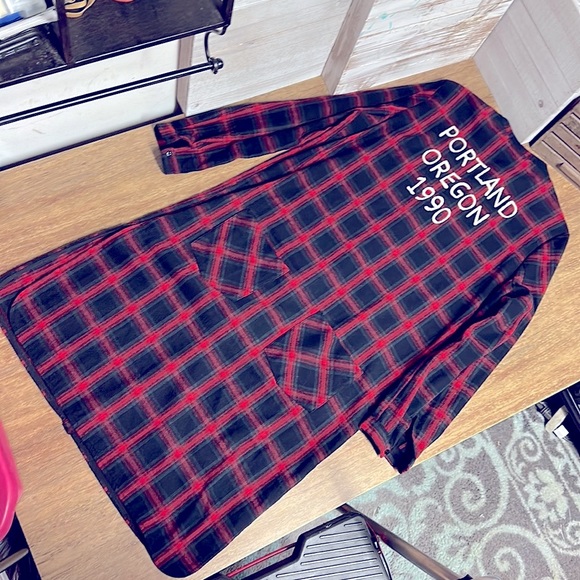 Zara Dresses 7 For 45 Zara Plaid Red Black Knit Portland Oregon 99 Button Pocket Dress